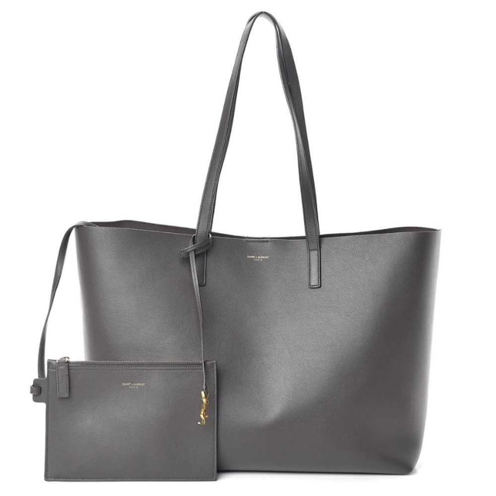 🤍AUTHENTIC YSL EAST WEST TOTE IN DARK GREY🤍